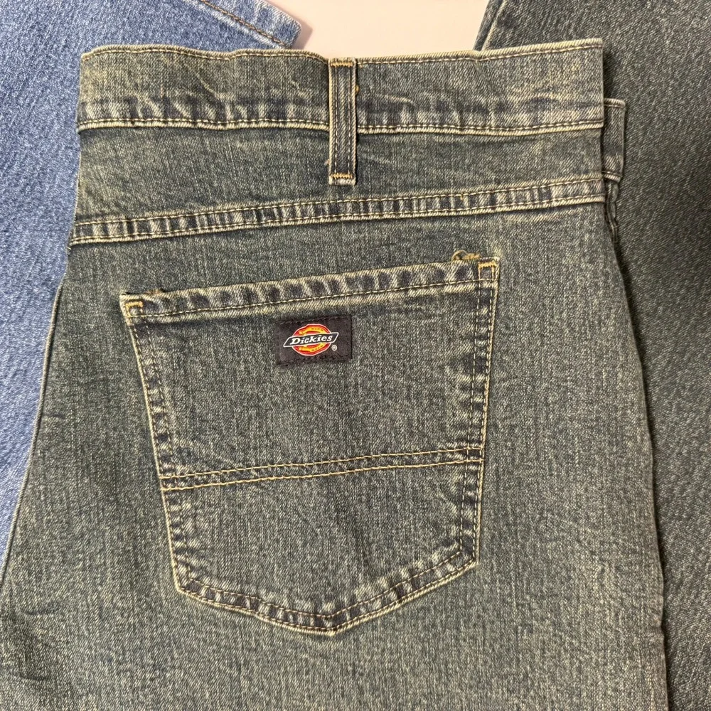 Dickies FLEX Jeans 38x30 Blue Straight Leg Denim Pants‎ Workwear 2 pair bundle